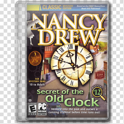 Game Icons , Nancy-Drew--Secret-of-the-Old-Clock, Nancy Drew Secret of the Old CLock movie icon transparent background PNG clipart