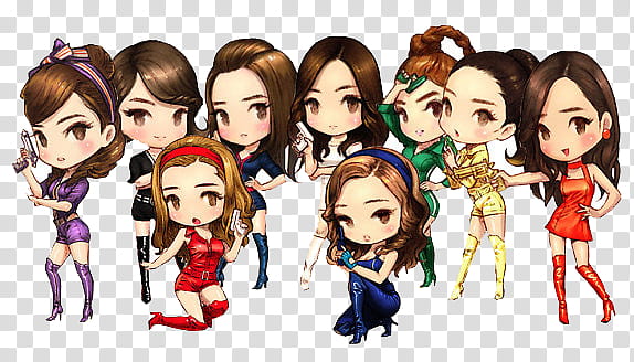 SNSD HOOT CHIBI transparent background PNG clipart