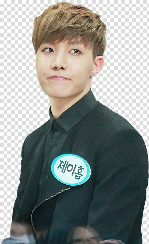 JHope BTS, man wearing black button-up shirt transparent background PNG clipart