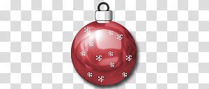 CP Christmas Object Dock, red and gray snowflake print bauble illustration transparent background PNG clipart thumbnail