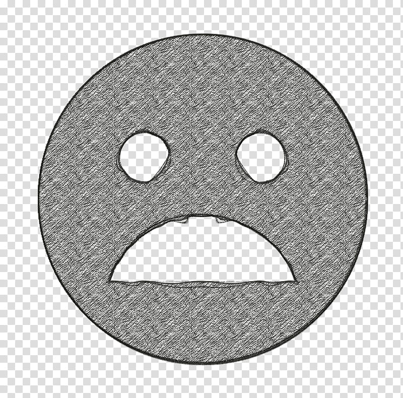 mood icon sad icon solid icon, Head, Nose, Smile, Circle, Metal transparent background PNG clipart