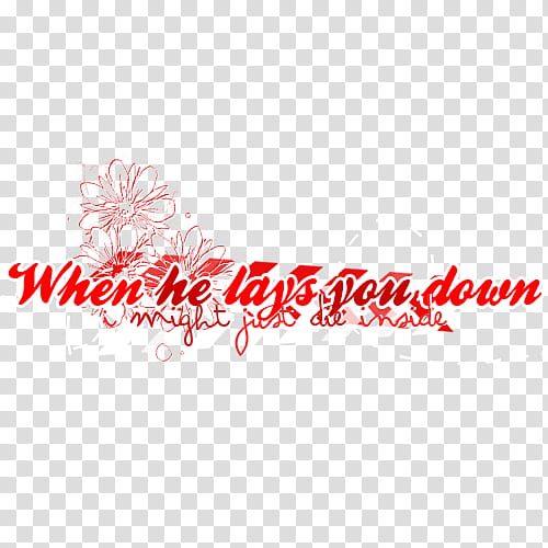 textos, when he lays you down illustration transparent background PNG clipart