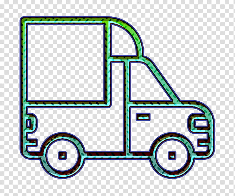 Cargo truck icon Trucking icon Car icon, Vehicle, Transport, Line, Coloring Book transparent background PNG clipart