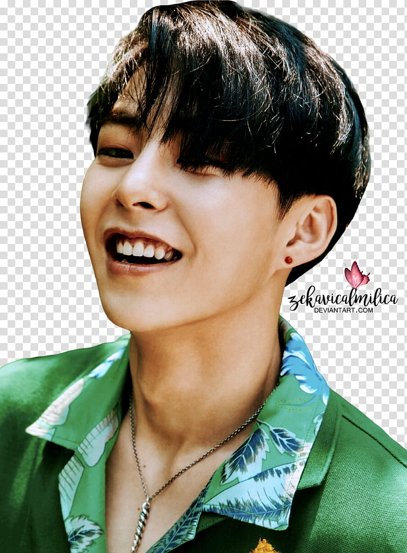 EXO Xiumin The War, male South Korean singer in green floral dress shirt transparent background PNG clipart