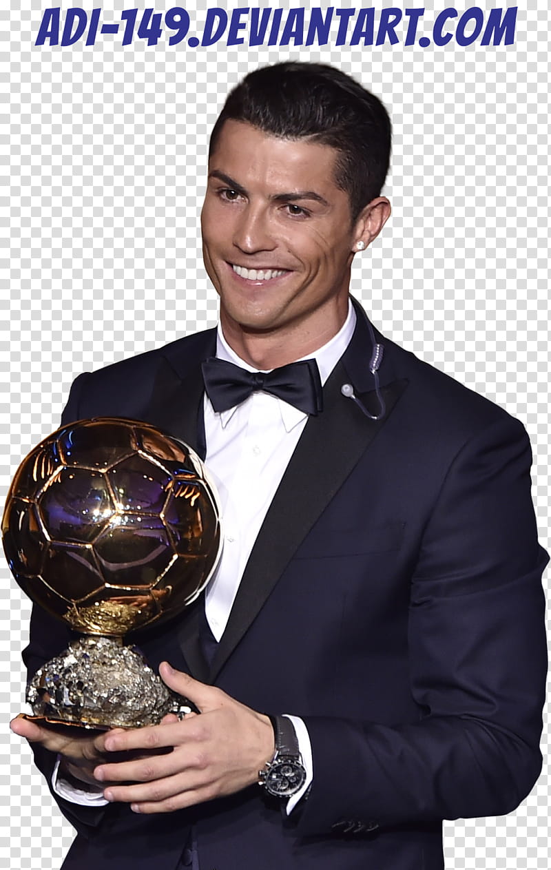 Cristiano Ronaldo Ballon d OR Render transparent background PNG clipart