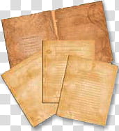 Old Papers, brown and black printer paper transparent background PNG clipart