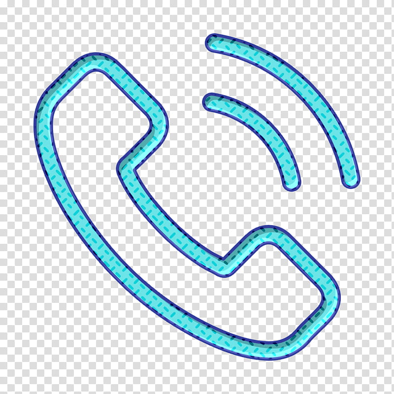 Telephone icon Phone icon technology icon, Interface Icon Assets Icon, Aqua, Line, Turquoise, Symbol transparent background PNG clipart