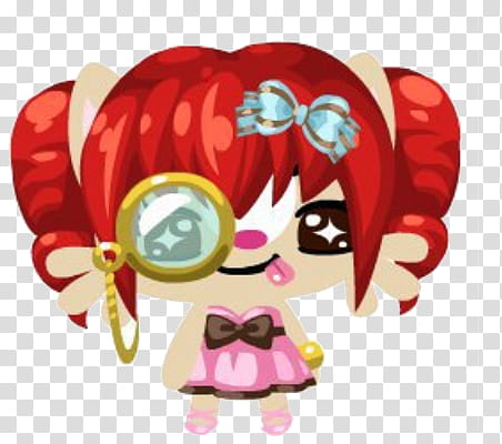 pet society, red haired female character illustration transparent background PNG clipart