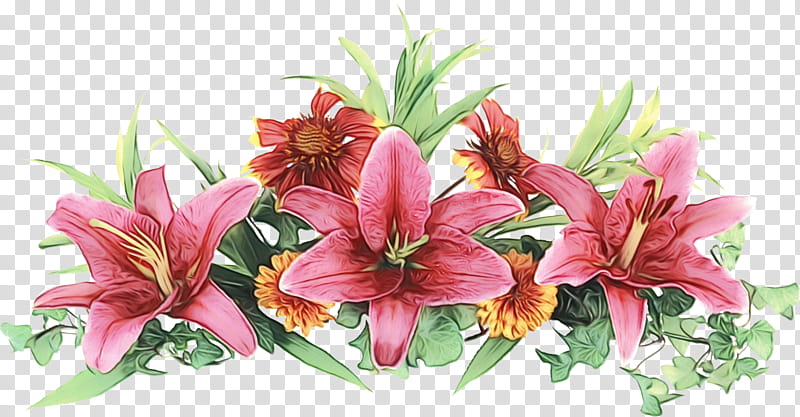 Artificial flower, Flower Border, Flower Background, Floral Line, Watercolor, Paint, Wet Ink, Lily transparent background PNG clipart