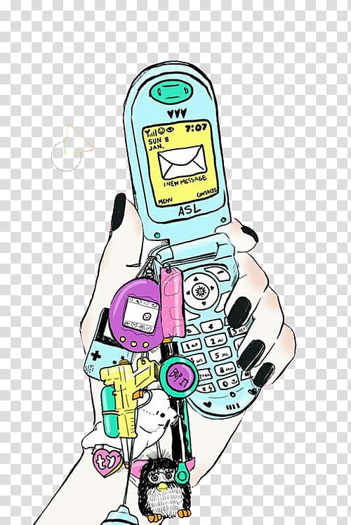 Not Yours, person holding flip phone transparent background PNG clipart