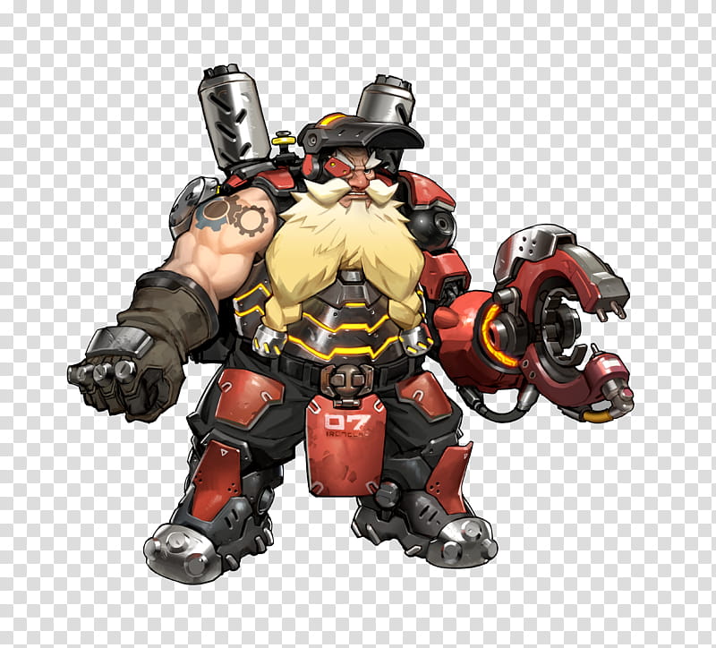 Torbjorn Overwatch, male character illustration transparent background PNG clipart