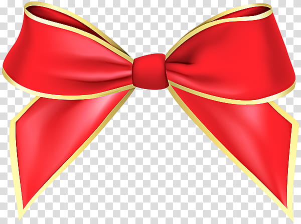 Bow tie, Red, Ribbon, Textile transparent background PNG clipart