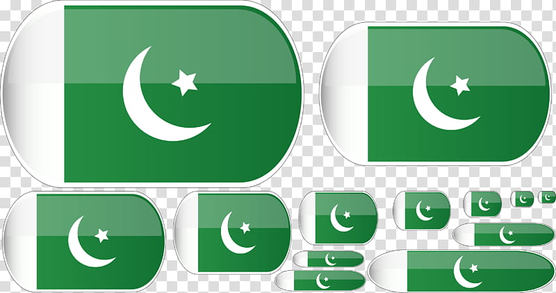Pakistani Flag, star and crescent moon flags transparent background PNG clipart