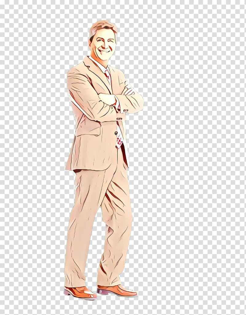 clothing standing suit beige khaki, Trousers, Outerwear, Pantsuit, Blazer, Costume transparent background PNG clipart