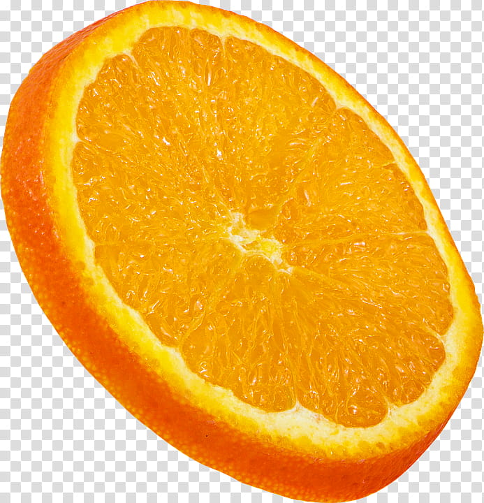 Fruit, sliced orange transparent background PNG clipart