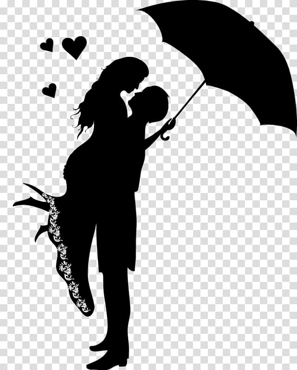 Love Black And White, Drawing, Silhouette, Hug, Romance, Cartoon, Dating, Kiss transparent background PNG clipart
