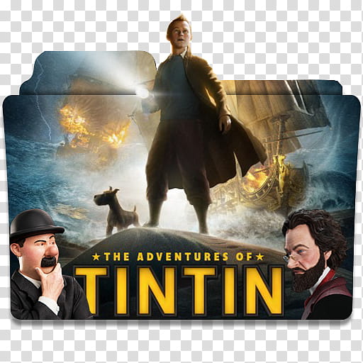 The Adventures of Tintin  Folder Icon , DAY..U () transparent background PNG clipart