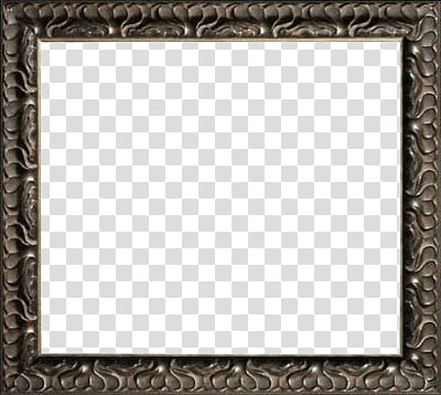 FRAMES, square black metal frame illustration transparent background PNG clipart