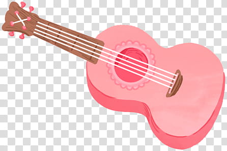 POWER UP , pink ukulele illustration transparent background PNG clipart