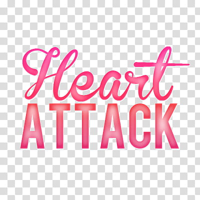 Heart Attack Texto, heart attack text transparent background PNG clipart