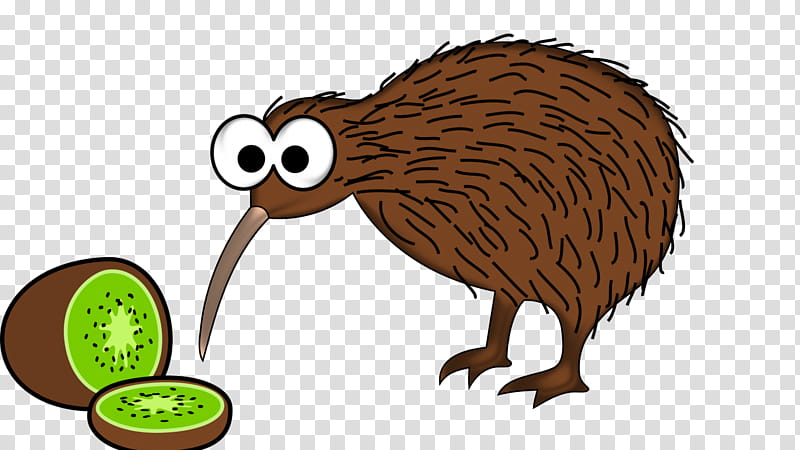 Kiwi Bird, Kiwifruit, New Zealand, Cartoon, Plx Devices Kiwi 2 Bluetooth 2573, Sticker, Flightless Bird, Drawing transparent background PNG clipart