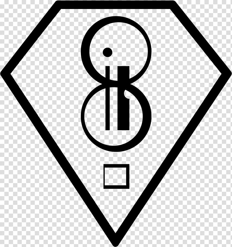 Kryptonian symbol for journey, black logo transparent background PNG clipart
