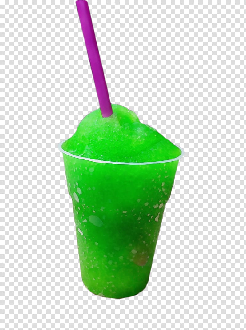 slush drink drinking straw frozen carbonated beverage cocktail garnish, Watercolor, Paint, Wet Ink, Nonalcoholic Beverage, Grattachecca, Granita, Cream Soda transparent background PNG clipart