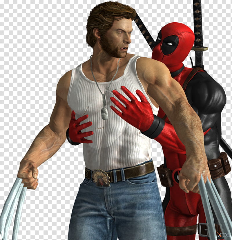Logan and Deadpool transparent background PNG clipart