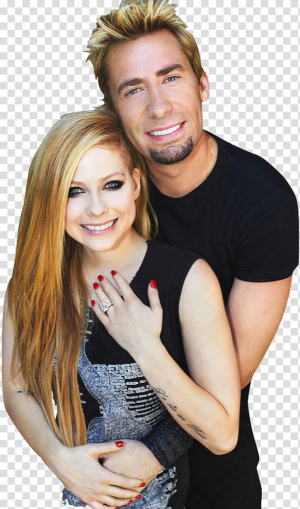 Avril Lavigne and Chad Kroeger Engagement transparent background PNG clipart