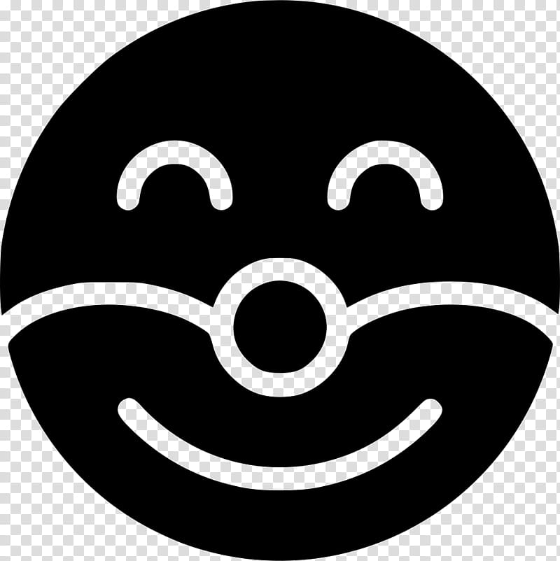 Emoticon Smile, Smiley, cdr, Black, Facial Expression, Head, Symbol, Logo transparent background PNG clipart