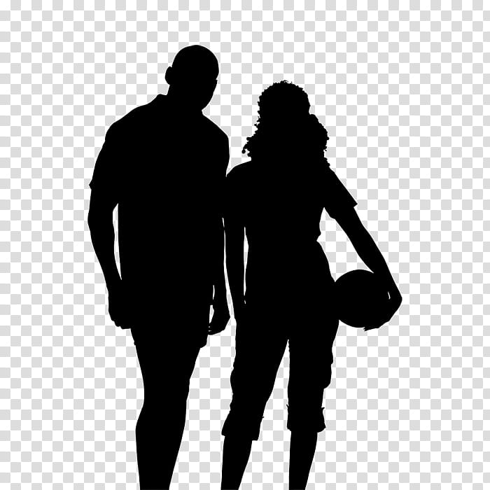 Human Silhouette, Behavior, Shoulder, Standing, Gesture, Holding Hands, Blackandwhite, Shadow transparent background PNG clipart