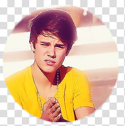 Botones y Manchas Justin Bieber, Justin Bieber wearing yellow shirt transparent background PNG clipart