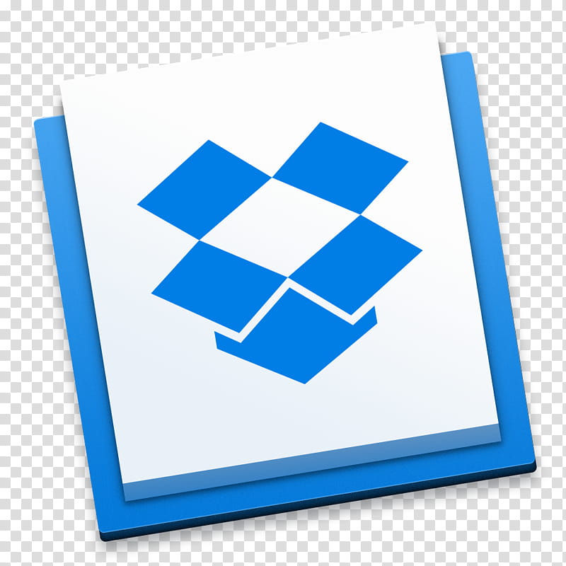 Dropbox Icons for OS X Yosemite, blue box icon transparent background PNG clipart
