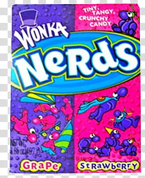 Pastel Food s, Wonka Nerds Grape and Strawbeery candy transparent background PNG clipart