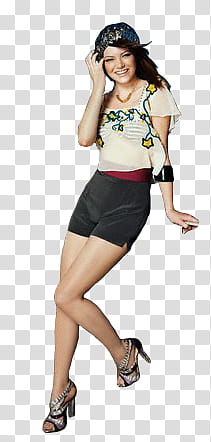 EmmaStone , woman wearing black skirt transparent background PNG clipart