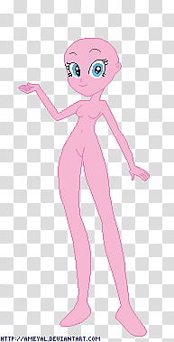 Equestria Girl Bases, naked woman illustration transparent background PNG clipart