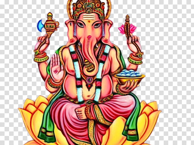 Ganesh Chaturthi Drawing, Ganesha, Hinduism, Guru, Blessing, Statue, Place Of Worship transparent background PNG clipart