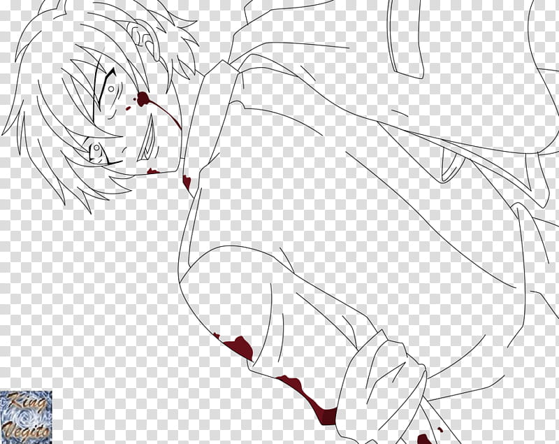 Kizami Corpse Party Lineart, man anime character transparent background PNG clipart