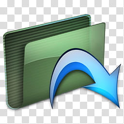 Aqueous, Folder Drop Blue icon transparent background PNG clipart