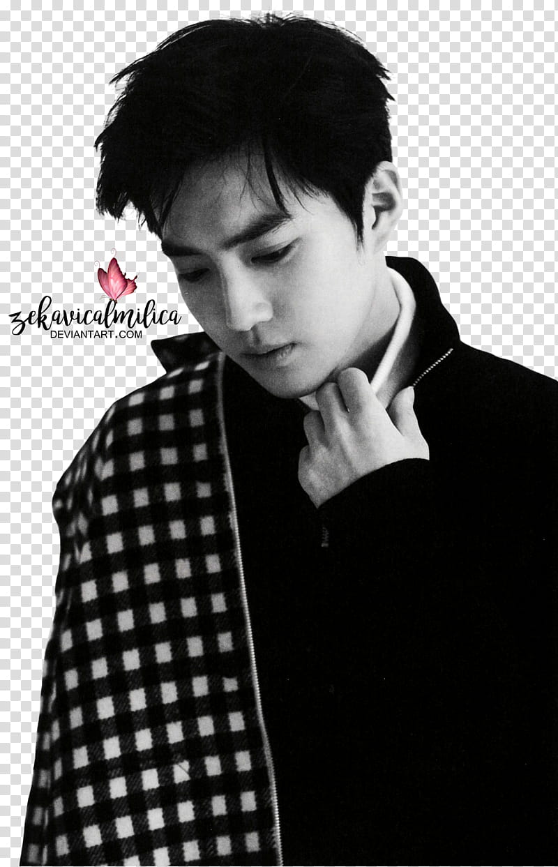 EXO Suho For Life, man holding collar transparent background PNG clipart