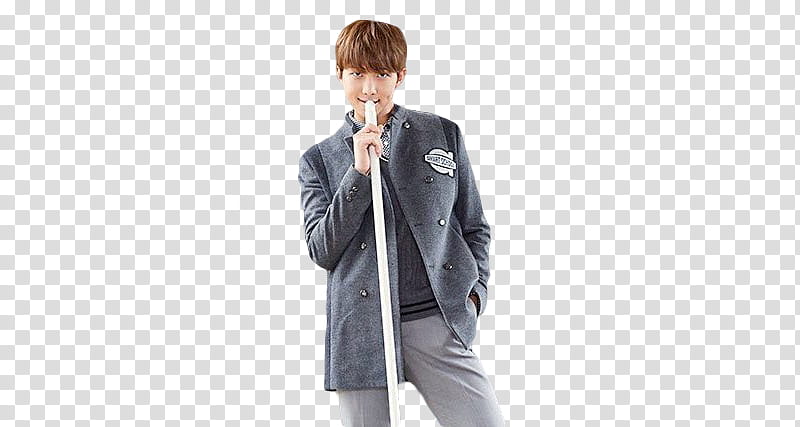 BTS, BTS Rap Monster holding white stand transparent background PNG clipart