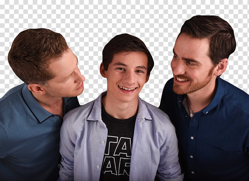Once Upon A Time Cast, three men smiling transparent background PNG clipart