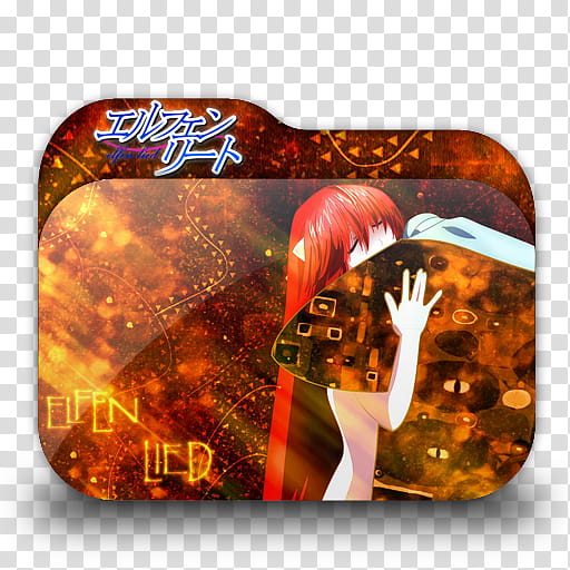 Anime Folder Icon Pack  by Knives, Elfen Lied  transparent background PNG clipart