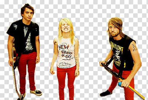 Paramore, Paramore band standing transparent background PNG clipart
