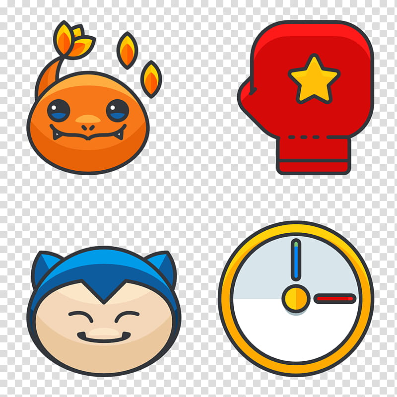 Emoticon Line, Charmander, Video Games, Snorlax, Yellow, Smile, Smiley, Area transparent background PNG clipart