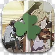 Shigatsu wa Kimi no Uso Icon for Android, golauncher transparent background PNG clipart