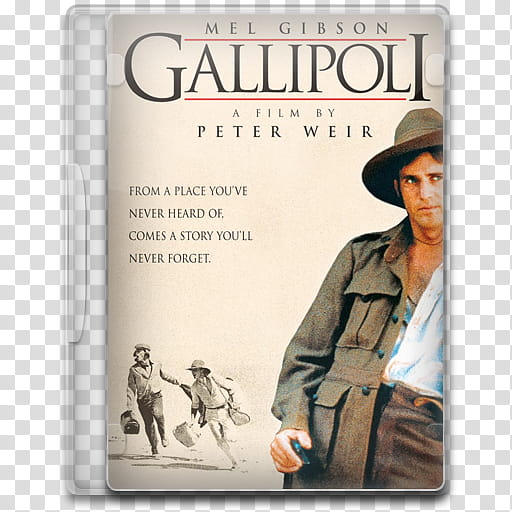Movie Icon Mega , Gallipoli, Mel Gibson Gallipoli case transparent background PNG clipart