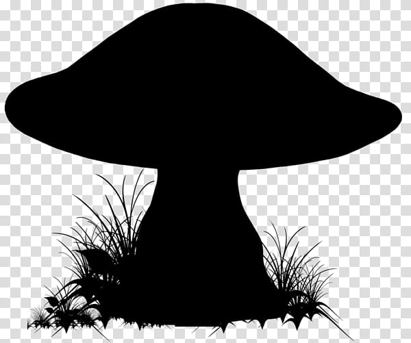 Silhouette Tree, Hat, Black, Mushroom transparent background PNG clipart
