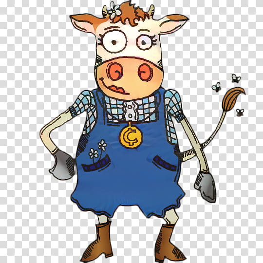 Cow, Cattle, Cartoon, Clarabelle Cow, Character, Animal, Otherkin, Profession transparent background PNG clipart
