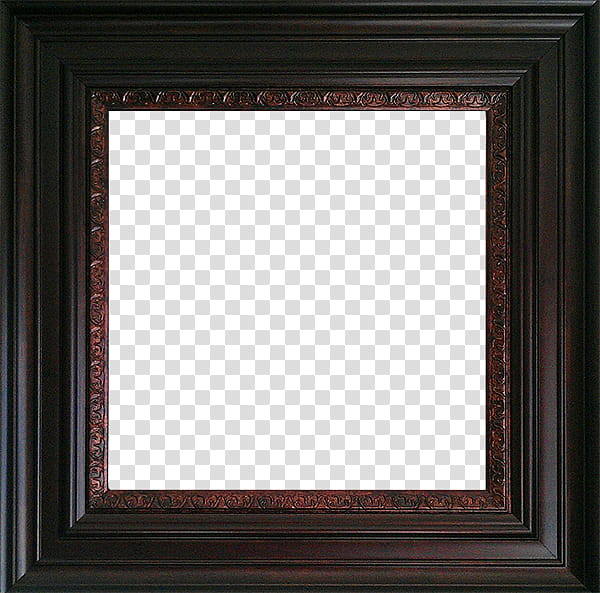 black frame transparent background PNG clipart